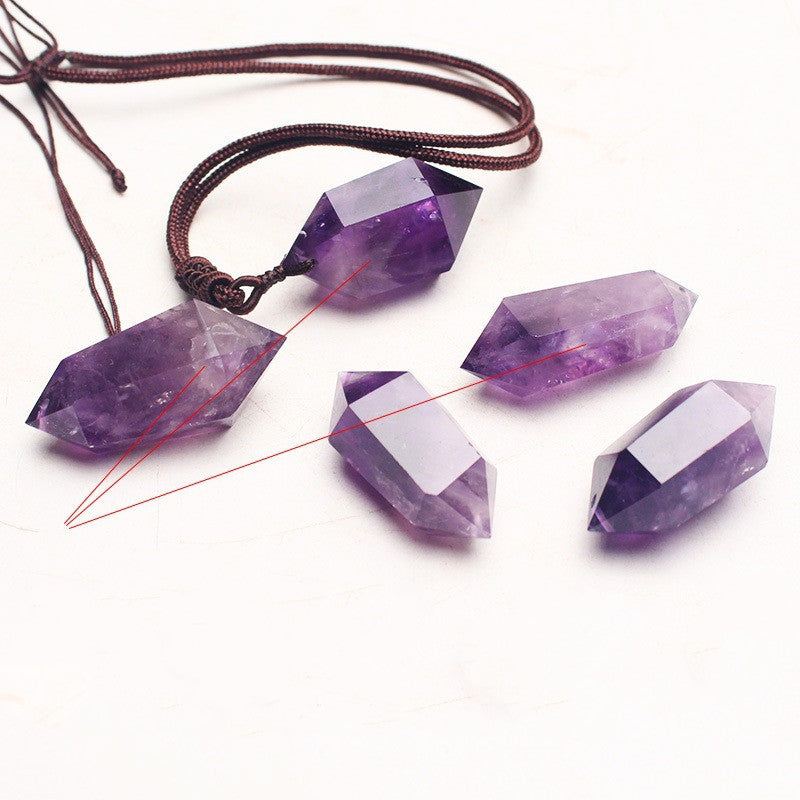 Amethyst Hexagonal Pendant