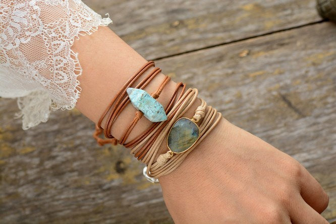 Labradorite Wrap Bracelet