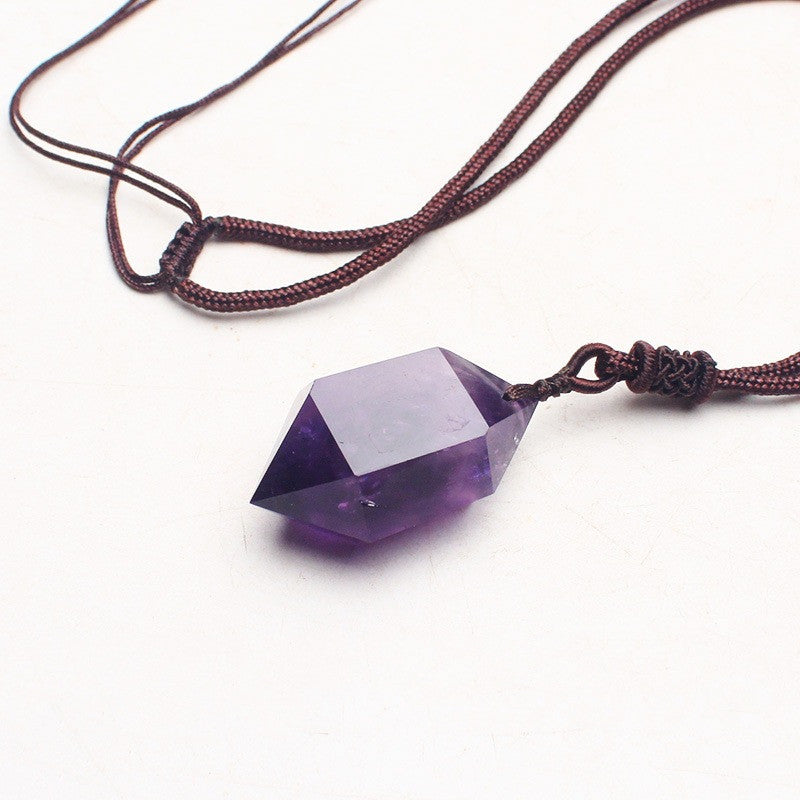 Amethyst Hexagonal Pendant