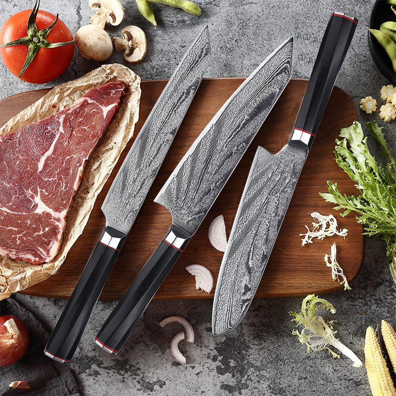Damascus Steel Knife Chef's Knife Set