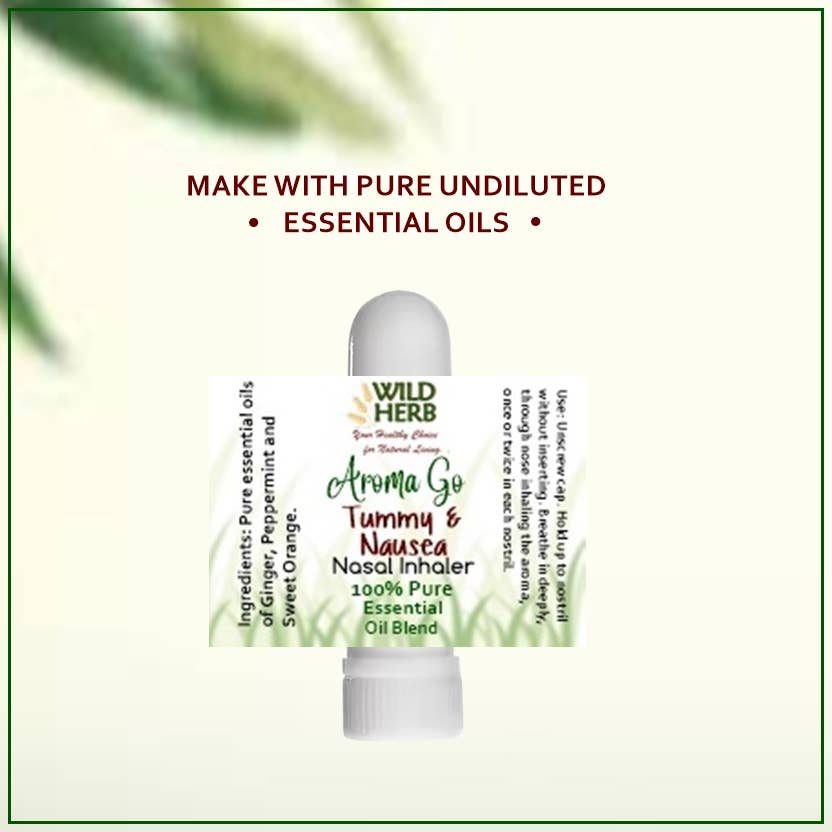 Tummy & Nausea Relief Essential Oil Aromatherapy Inhaler