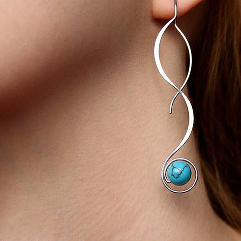 Turquoise Retro Earrings