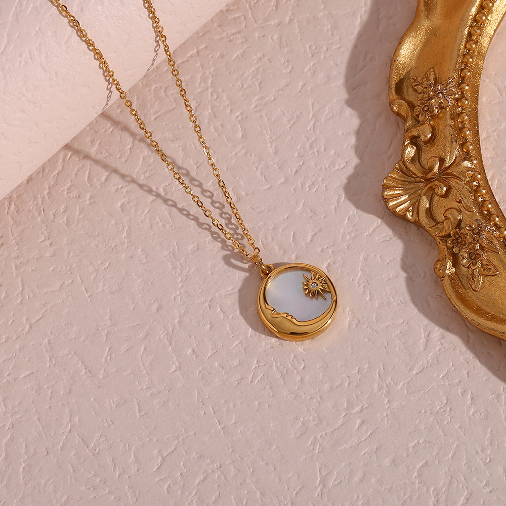 Shell Moon Necklace