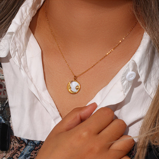 Shell Moon Necklace