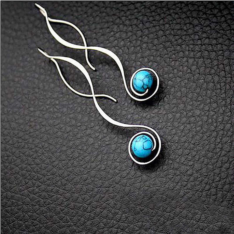 Turquoise Retro Earrings