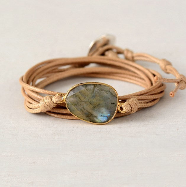 Labradorite Wrap Bracelet