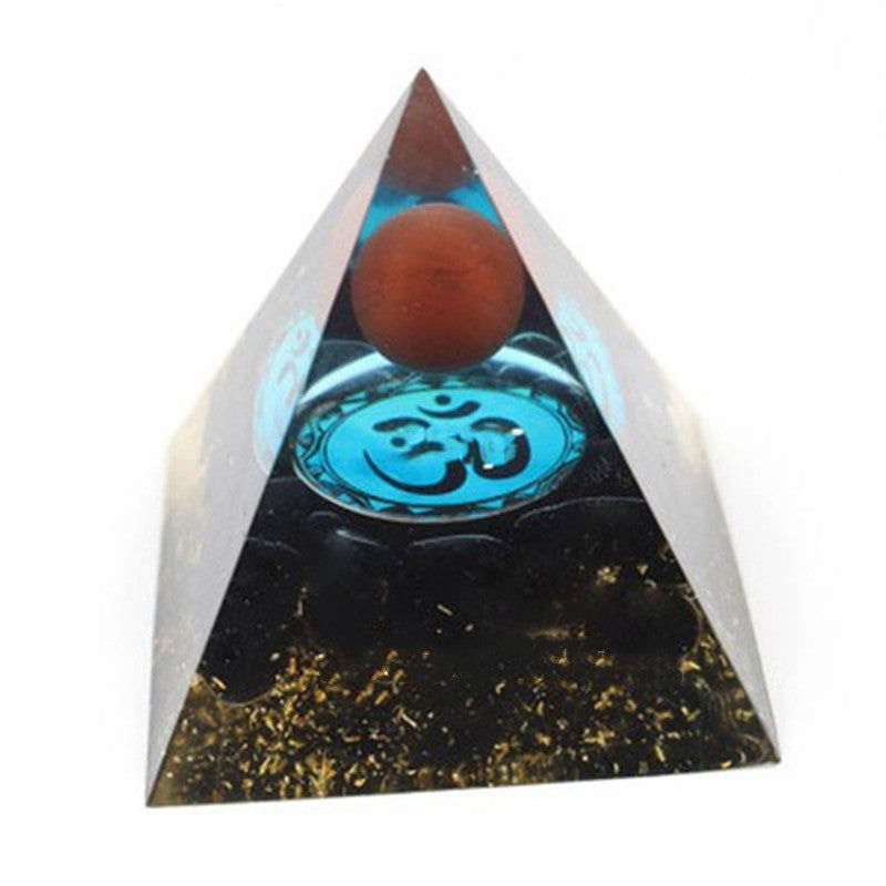 Orgonite & Crystal Resin Pyramid (8 designs)