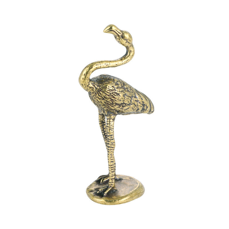 Brass Flamingo