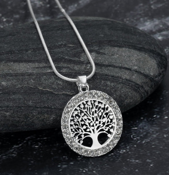 Celtic Tree of Life Pendant – Asgard Crafted Design with Cubic Zirconia