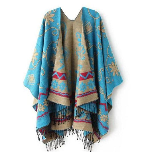 Poncho with Fringe