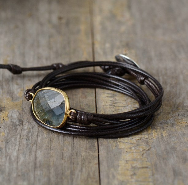 Labradorite Wrap Bracelet