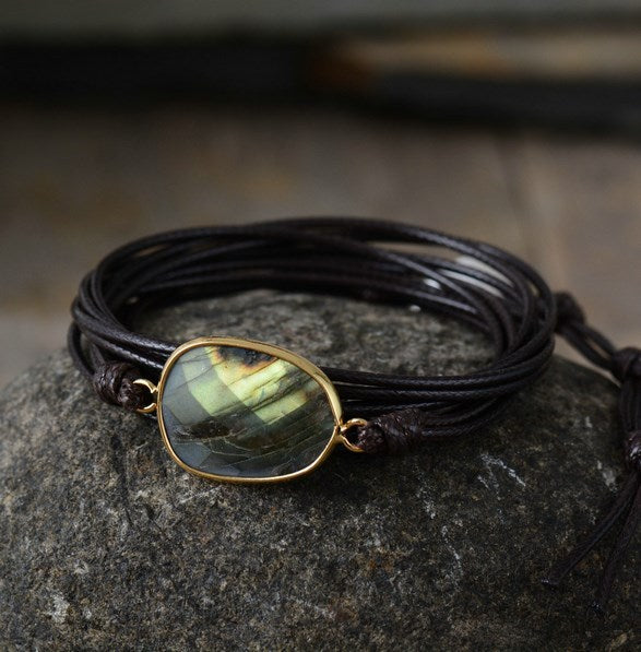 Labradorite Wrap Bracelet