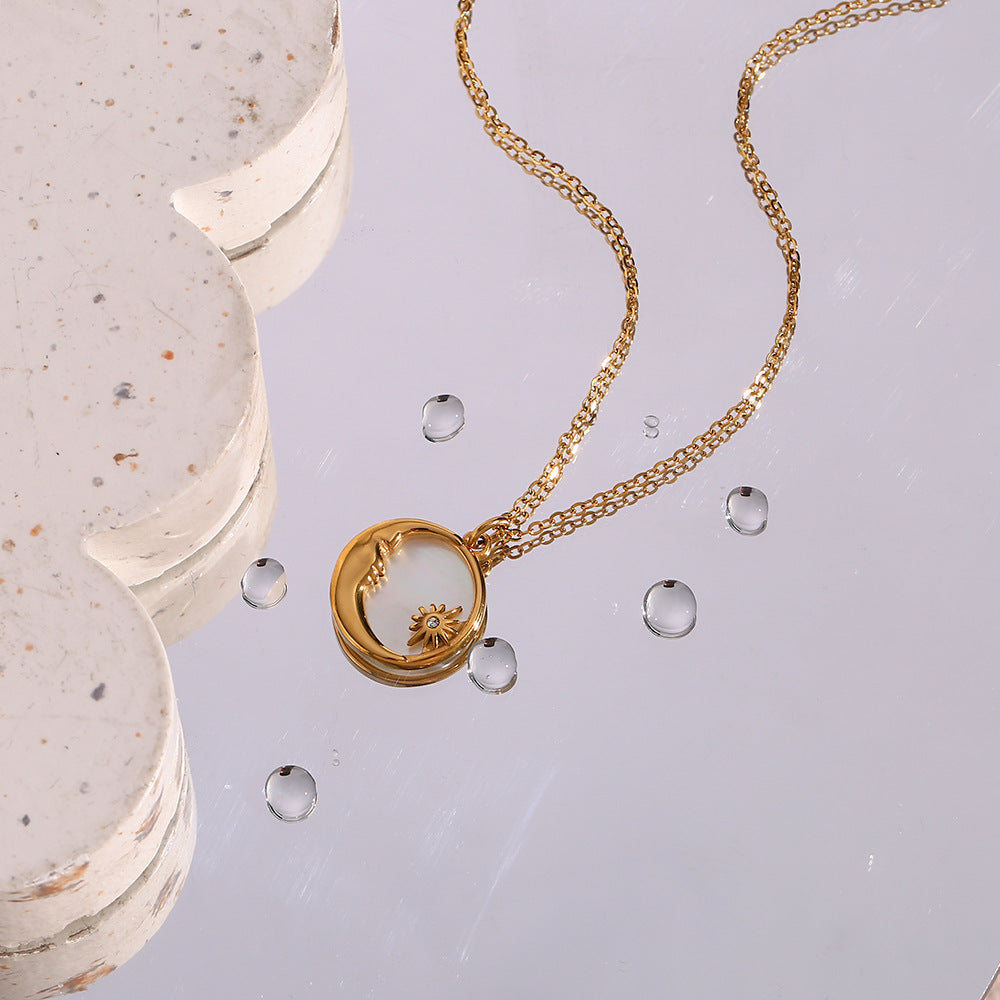 Shell Moon Necklace