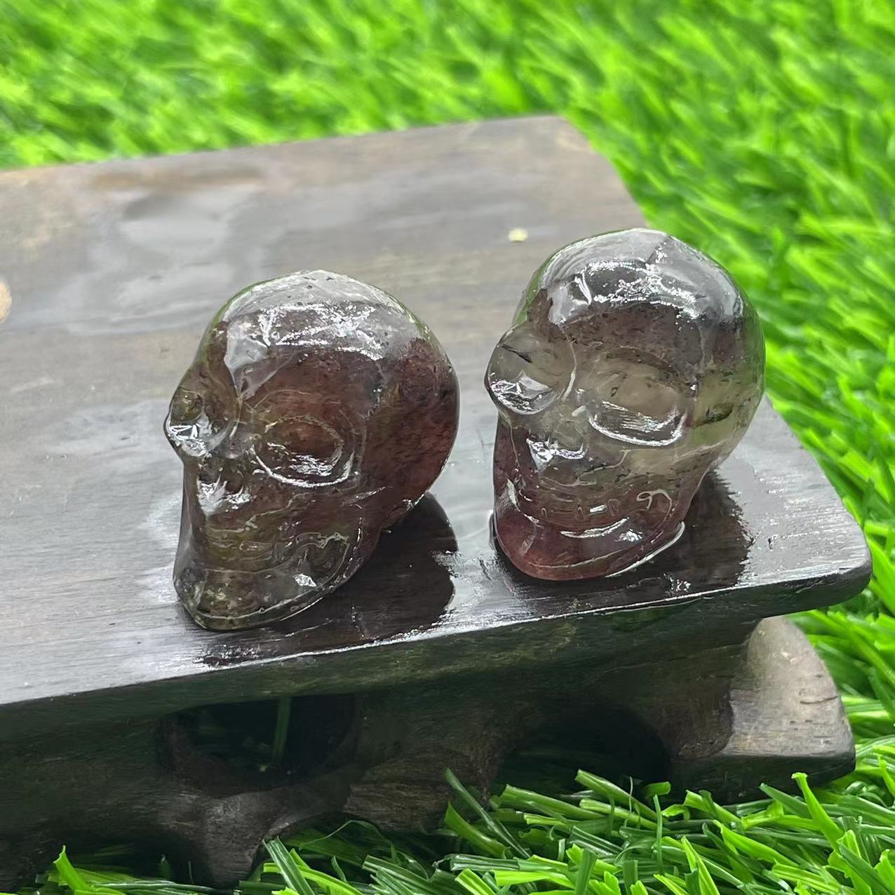 Natural Stone, Mini Carved Skull Semi-precious