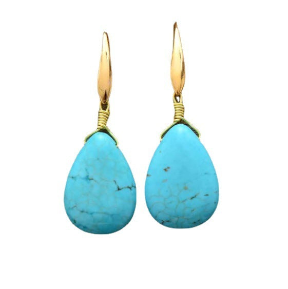 Turquoise Teardrop Earrings