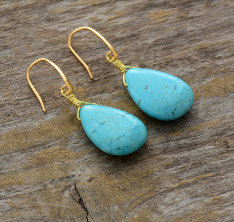 Turquoise Teardrop Earrings