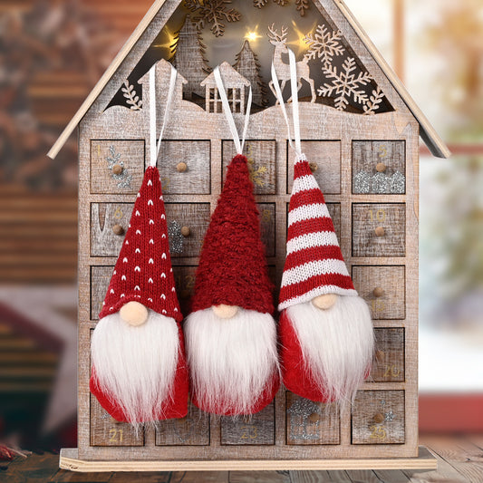 Plush Gnome Ornaments