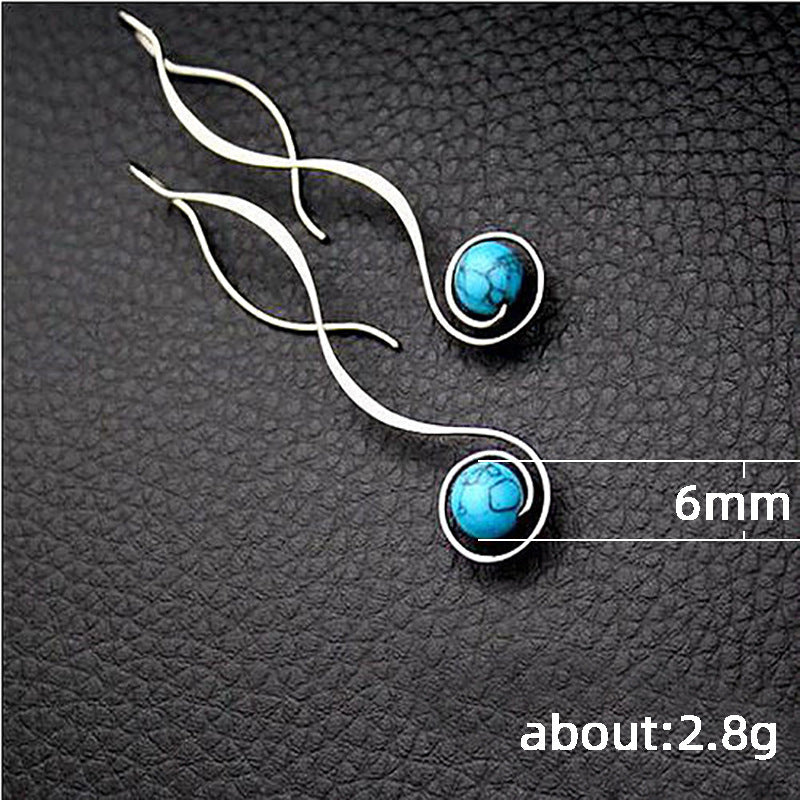 Turquoise Retro Earrings
