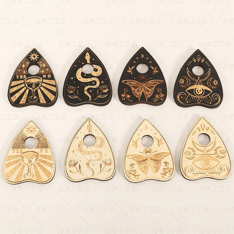 Wood Ouija Board Window – Spirit Board Inspired Wall and Altar Decor