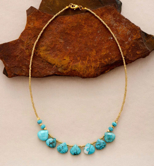 Turquoise Beaded Necklace