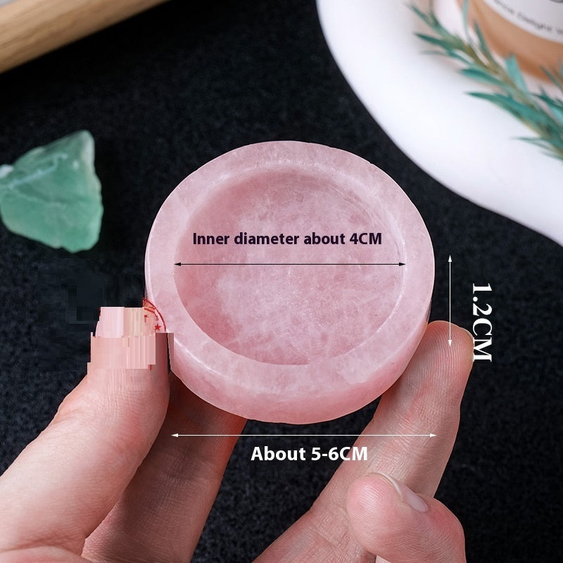 Rose Quartz Tealight Holder