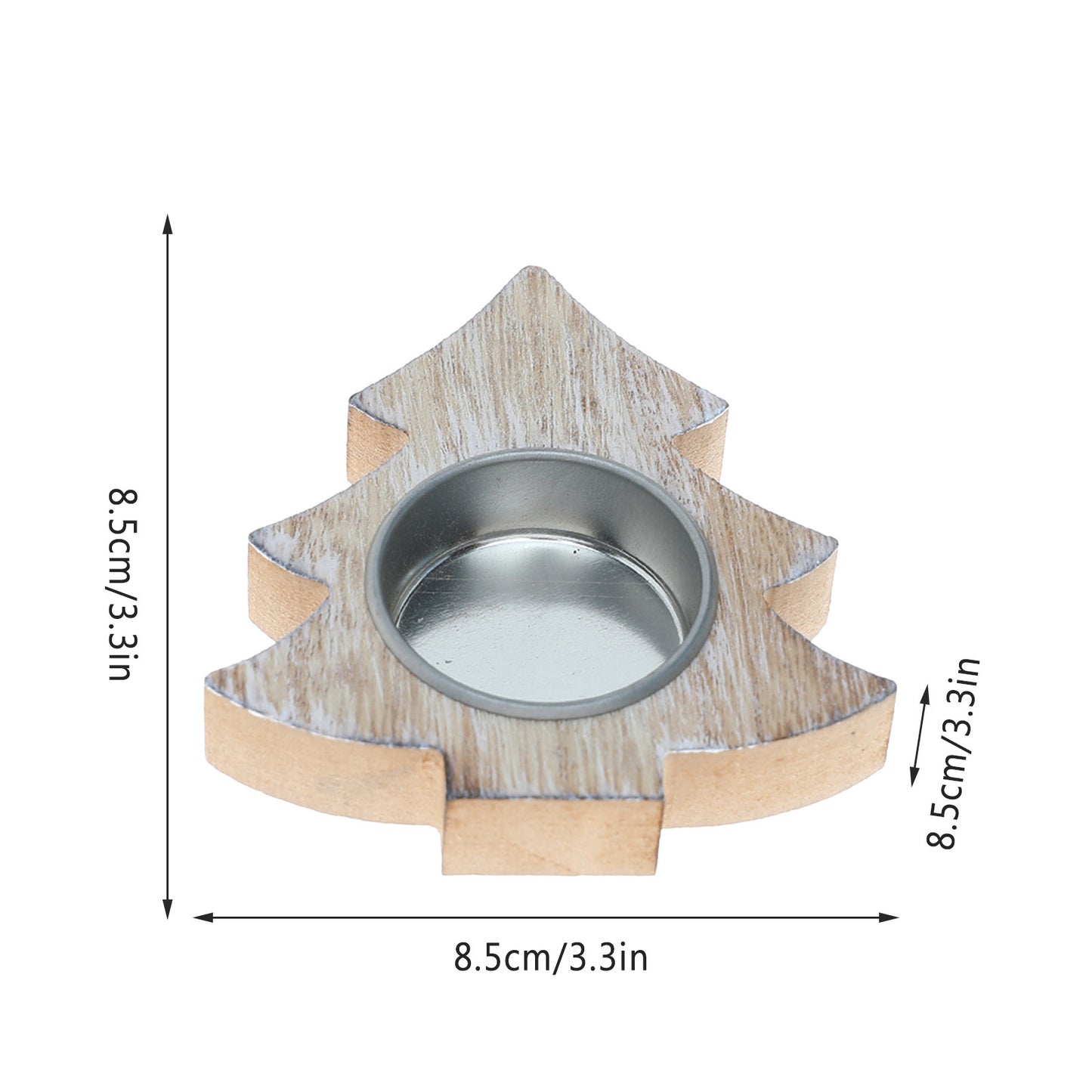 Christmas Nordic Wood Snowflake Candleholder