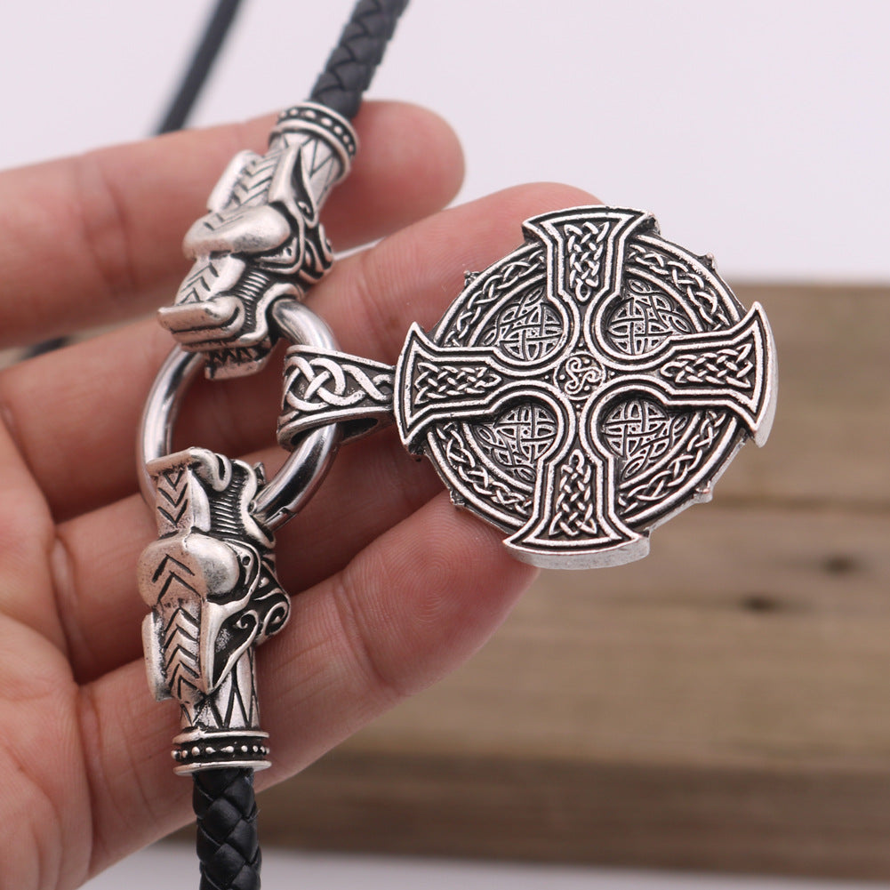 Sun Cross Celtic Necklace – Nordic Protection Symbol Pendant