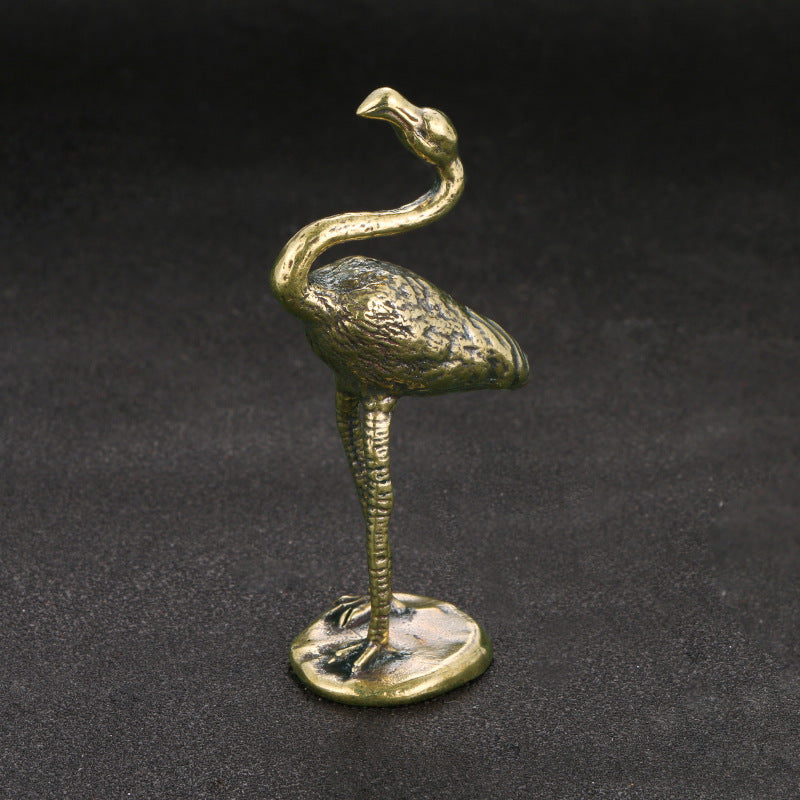 Brass Flamingo