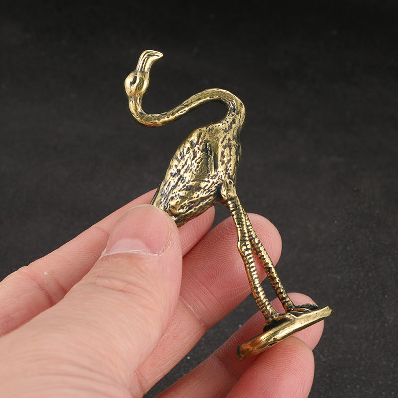 Brass Flamingo