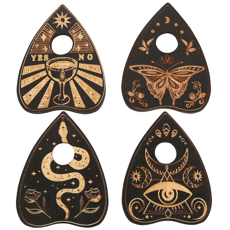 Wood Ouija Board Window – Spirit Board Inspired Wall and Altar Decor