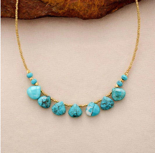 Turquoise Beaded Necklace