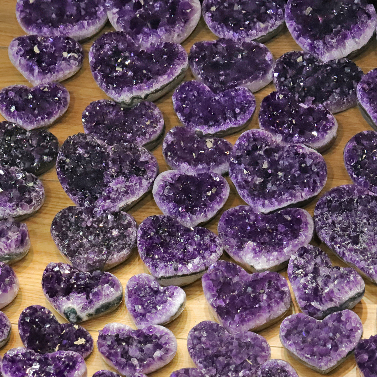 Amethyst Heart Cluster