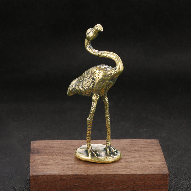 Brass Flamingo