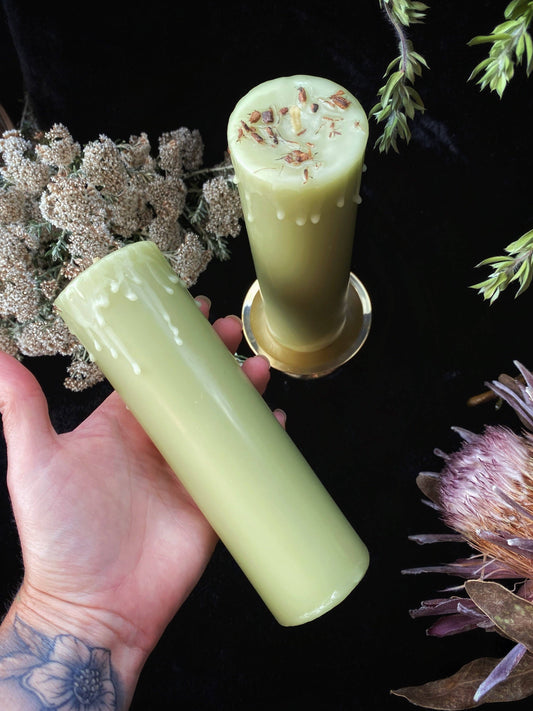 Bayberry & Beeswax Pillar Prosperity Candles