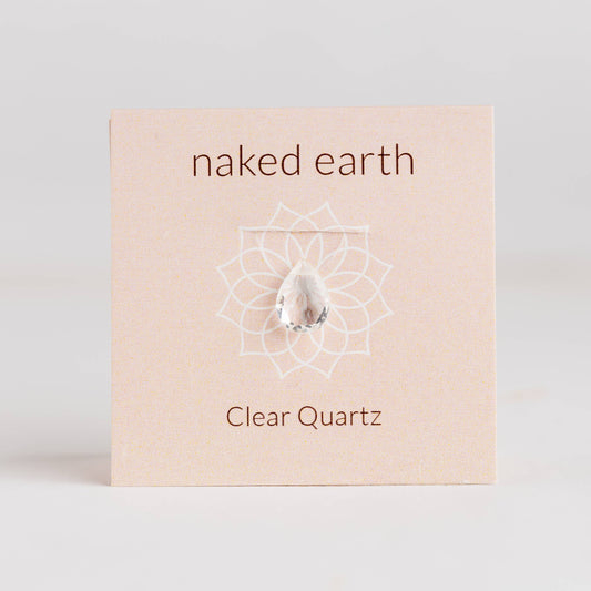 Clear Quartz Necklace - Drop Facet