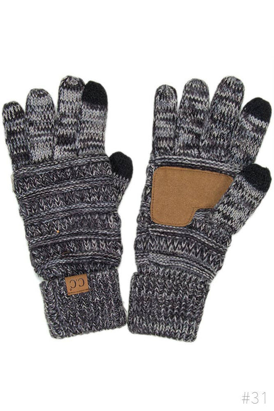 C.C Four Tone Touch Screen Compatible Gloves